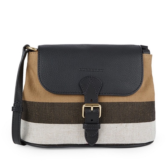 Burberry Handbags - Burberry brit grainy canvas leather crossbody bag